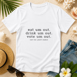 Humourous Elections Voting Minimalistic Personaliz T-Shirt