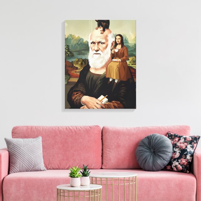 Humourous Evolution Canvas Print (Insitu(LivingRoom))