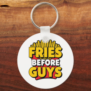 Humourous French Fries for Foodies Keychain