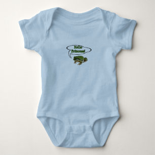 Humourous Frog Prince Photograph Talk Bubble Baby Bodysuit