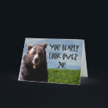 Humourous Funny Bear Animal Birthday Card<br><div class="desc">Humourous Funny Bear Animal Birthday Card</div>