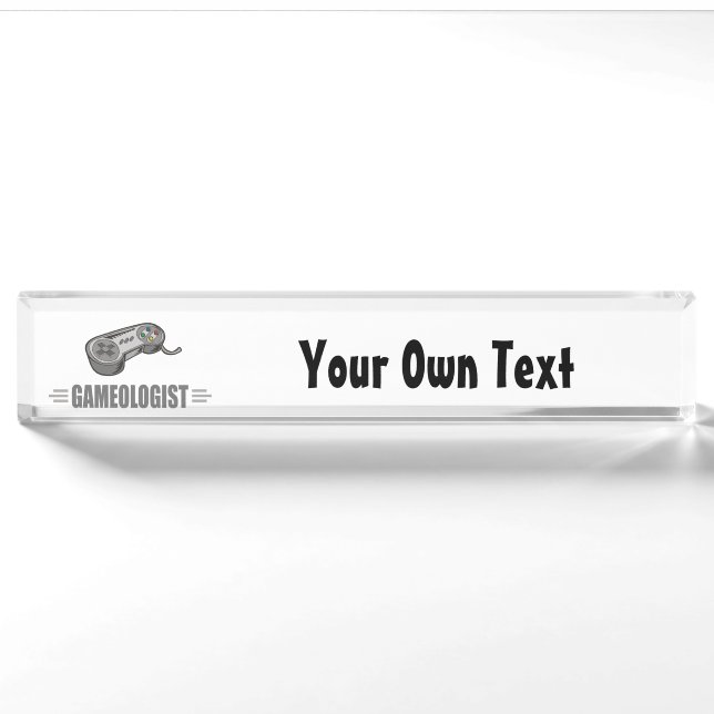 Humourous Gamer Nameplate (Front)