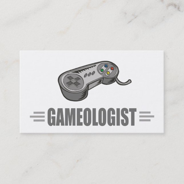 Humourous Gaming Business Card (Front)