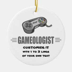 Humourous Gaming Ceramic Ornament