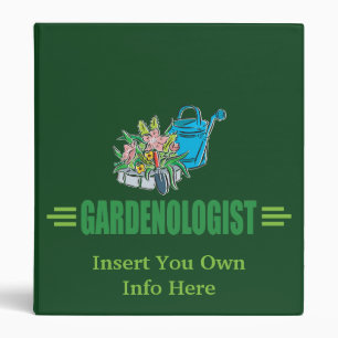 Humourous Gardener, Gardening Binder