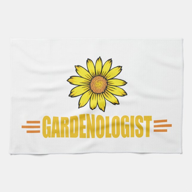 Humourous Gardener Kitchen Towel (Horizontal)
