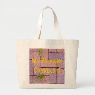 Humourous Gardeners Nightmare Paving Stones Weeds Large Tote Bag