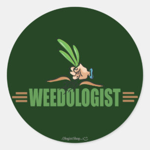 Humourous Gardening Classic Round Sticker