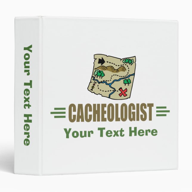 Humourous Geocaching Binder (Front/Spine)