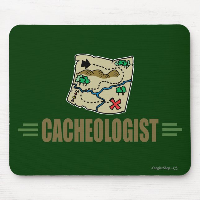 Humourous Geocaching Mouse Pad (Front)