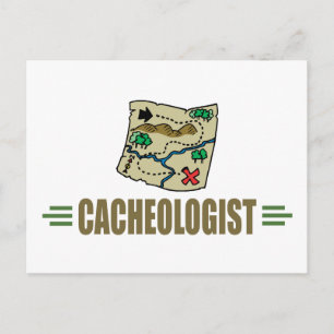 Humourous Geocaching Postcard