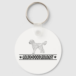 Humourous Goldendoodle Keychain