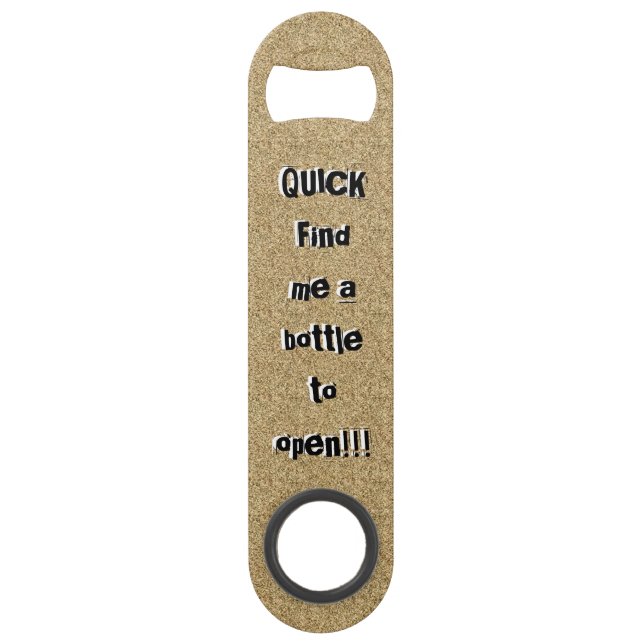 Humourous Graphics Speed Bottle Opener (Front)