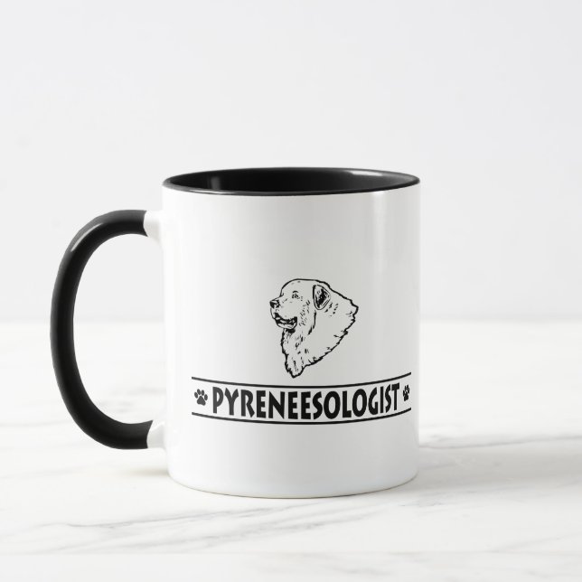 Humourous Great Pyrenees Mug (Left)