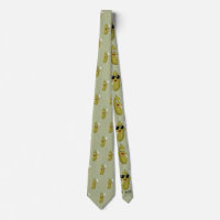 Humourous Green Dill Pickle Neck Tie
