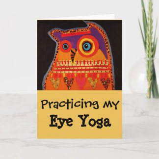 Humourous Greeting Card with Cool Owl