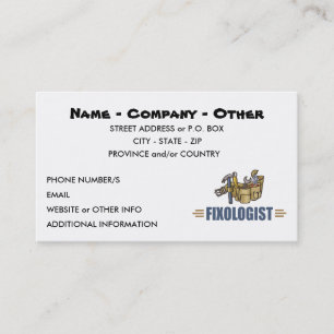 Humourous Handyman Business Card
