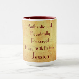 Humourous Happy 50th Birthday Mug