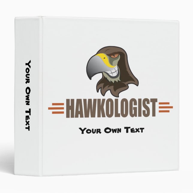 Humourous Hawk Hawks Binder (Front/Spine)