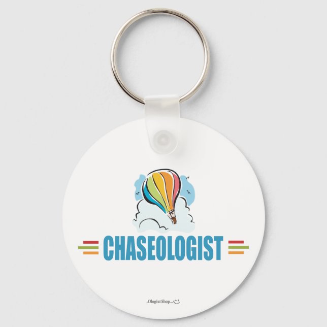 Humourous Hot Air Ballooning Keychain (Front)
