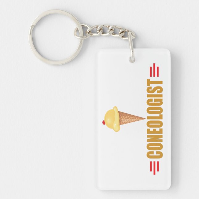Humourous Ice Cream Keychain (Front)