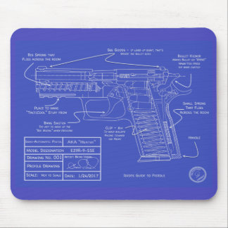 Humourous Idiot's Guide to Pistol Cleaning Pad Mouse Pad