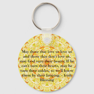 Humourous Irish Blessing from IRELAND Keychain
