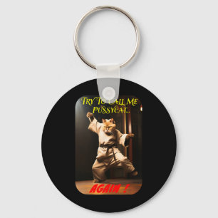 Humourous Karate Theme Keychain
