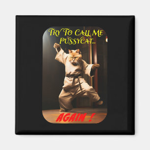 Humourous Karate Theme Magnet