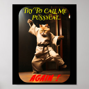 Humourous Karate Theme Poster