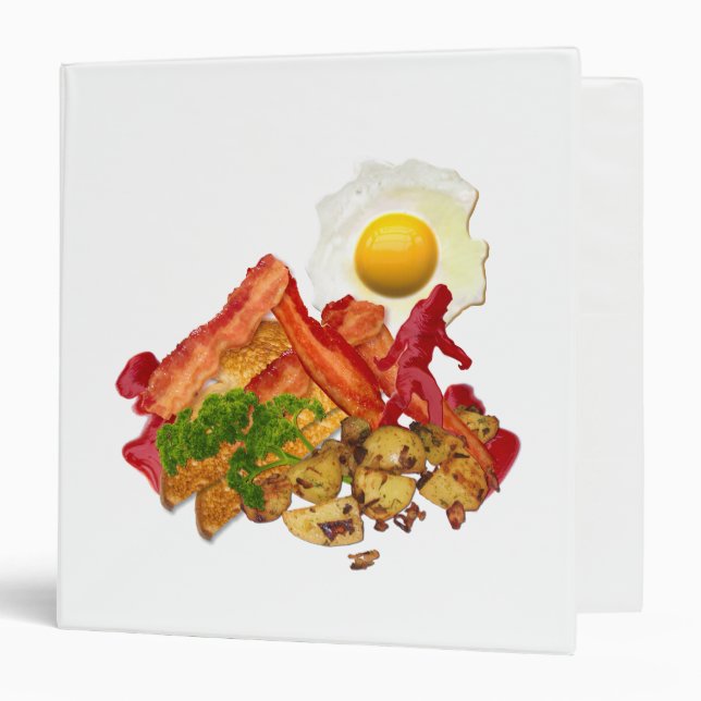 Humourous Ketchup Gone Squatchin for Bacon Binder (Front/Inside)