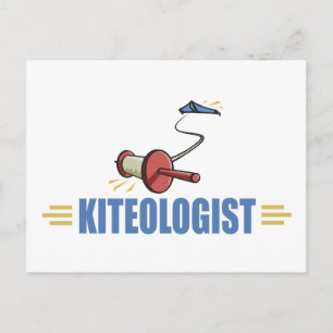 Humourous Kite Flying Postcard