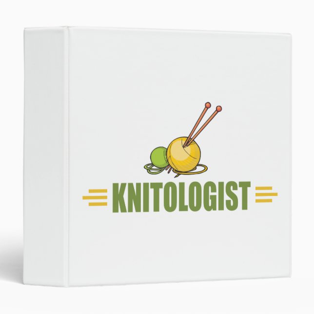 Humourous Knitting Binder (Front/Spine)