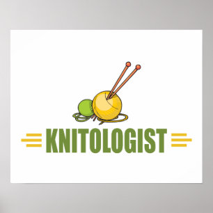 Humourous Knitting Poster