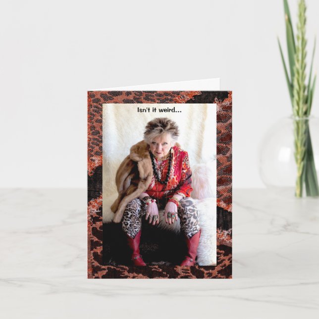 Humourous Left and Right Hands Greeting Card (Front)