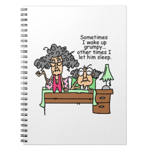 Humourous Let Grumpy Sleep Notebook
