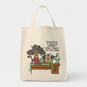 Humourous Let Grumpy Sleep Tote Bag