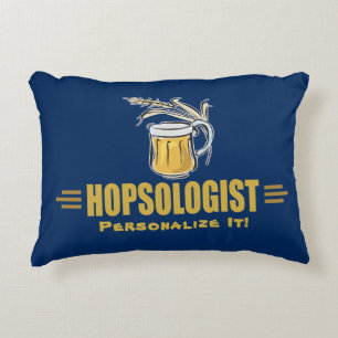 Humourous LOVE Beer Hops Brew Craft Brewery Funny Accent Pillow