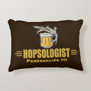 Humourous LOVE Beer Hops Brew Craft Brewery Funny Accent Pillow