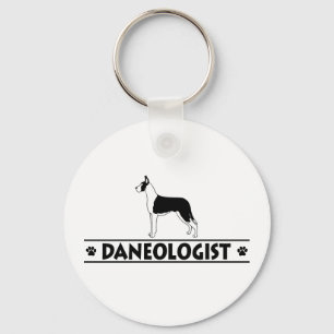 Humourous Mantle Great Dane Keychain