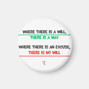 Humourous message but so real : Where there is a w Magnet