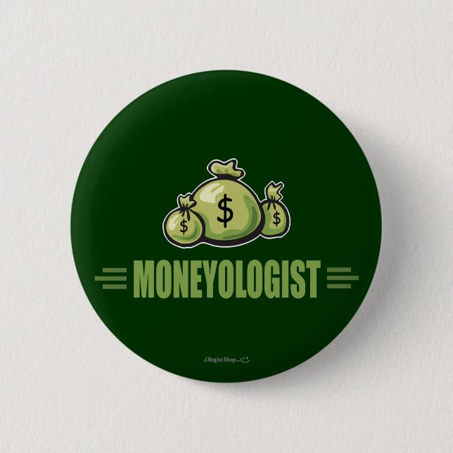 Humourous Money 2 Inch Round Button (Front)