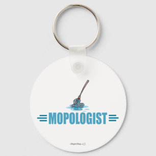 Humourous Mop Mopping Keychain