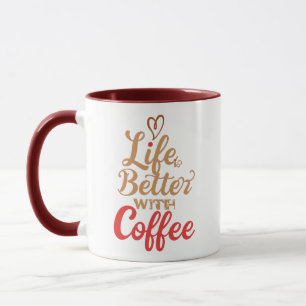 Humourous Morning Caffeine Slogan Mug