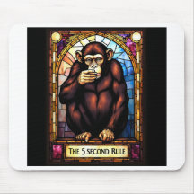 humourous mousepad. The 5 second rule