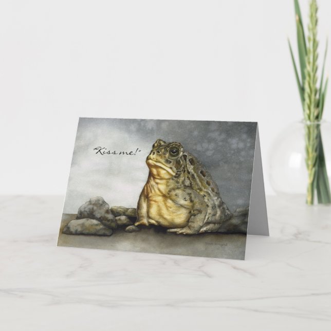 Humourous Mr. Toad Birthday Card (Front)