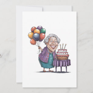 Humourous Nana Bday Party Balloon Art Save The Date