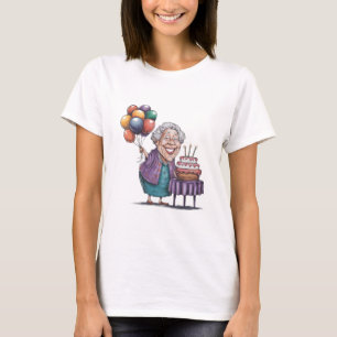 Humourous Nana Bday Party Balloon Art T-Shirt