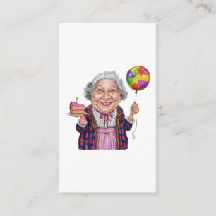 Humourous Nana Birthday Cake Slice Enclosure Card
