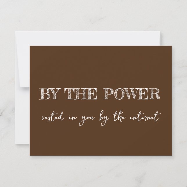 Humourous Officiant Proposal: Unique 'Marry Us'  Invitation (Front)